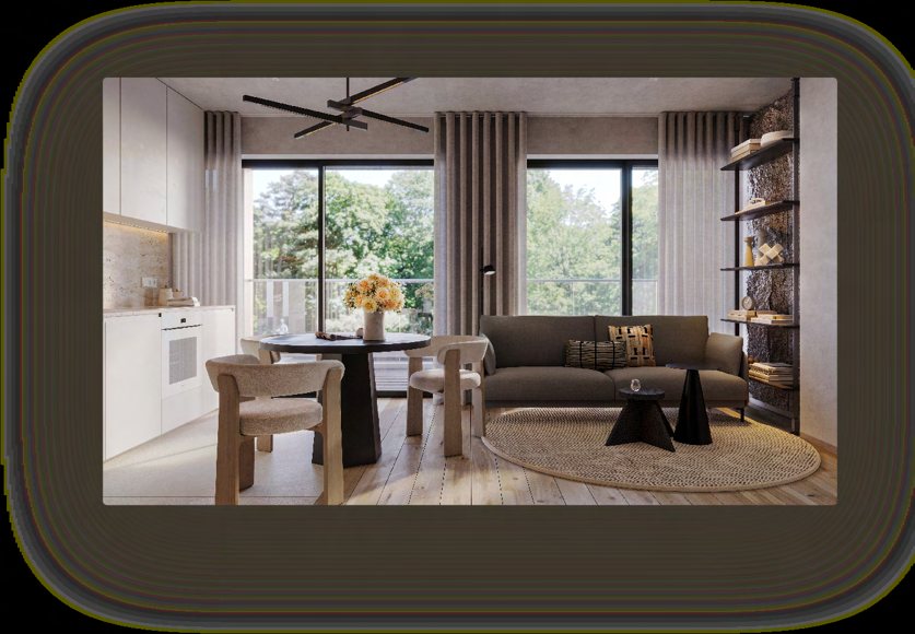 Część dzienna apartamentu